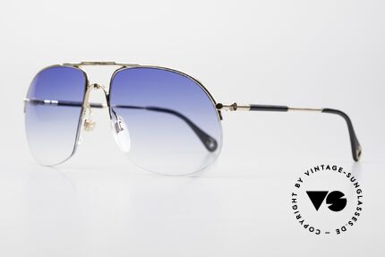 Aigner EA21 80er Brille Nylor Halbrand Men, limitierte Luxus-Sonnenbrille mit Seriennr. 261213, Passend für Herren