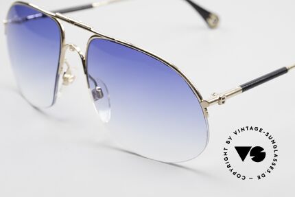 Aigner EA21 80er Brille Nylor Halbrand Men, halb randlose / rahmenlose Fassung, da Nylor-Faden, Passend für Herren