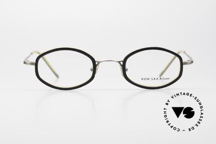 Koh Sakai KS9836 Titanium Brille mit Clip-On, Größe: medium, Passend für Herren und Damen
