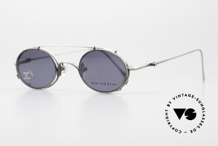 Koh Sakai KS9541 Ovale Brille Made in Japan 90er, in Los Angeles designed & in Sabae (Japan) produziert, Passend für Herren und Damen