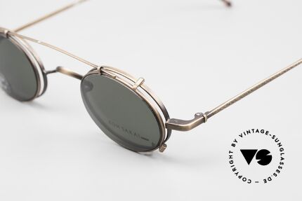 Koh Sakai KS9591 Kleine Ovale Fassung mit Clip, Koh Sakai, BADA und OKIO Brillen waren ein Vertrieb, Passend für Herren und Damen