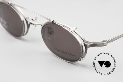 Koh Sakai KS9701 Sonnenclip Brillenfassung 90er, Koh Sakai, BADA und OKIO Brillen waren ein Vertrieb, Passend für Herren und Damen