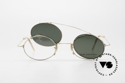 Koh Sakai KS9711 Clip On Brille 90er Titanium, ungetragen; Mini-Glaskratzer (auf 229 Euro reduziert), Passend für Herren und Damen