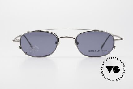 Koh Sakai KS9575 90er Titan Brille Made in Japan, enorm hochwertige Titanium-Fassung in Größe 46-22, Passend für Herren und Damen