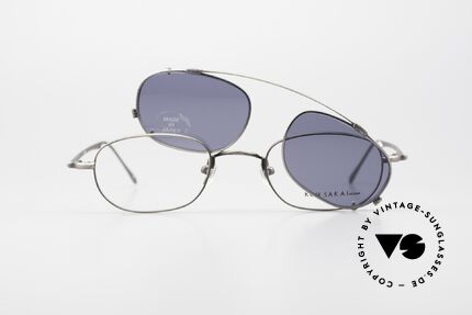 Koh Sakai KS9575 90er Titan Brille Made in Japan, ungetragen (wie alle unsere alten 90er Clip-On Brillen), Passend für Herren und Damen