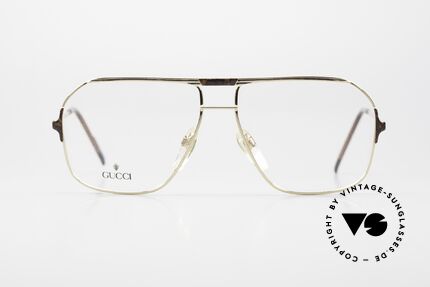 Gucci 1213 Edle 80er Luxus Herren Brille, noble Rarität aus den 1980ern (auffallend elegant), Passend für Herren