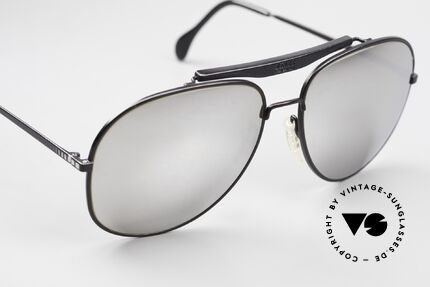 Zeiss 9337 Marty McFly Filmsonnenbrille, Gläser sind silber-verspiegelt (GENAU wie im Film), Passend für Herren