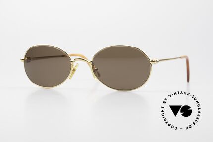 Cartier Saturne Ovale 90er Luxus Sonnenbrille, sehr RARE ovale Cartier vintage Designer-Sonnenbrille, Passend für Herren und Damen