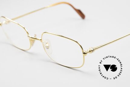 Cartier Deimios - S Luxus Brillenfassung 90er Small, vergoldete Metall-Fassung; SMALL Größe 50-19, 130, Passend für Herren und Damen