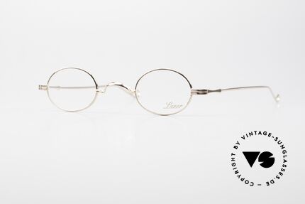 Lunor II 04 Limited Rose Gold Brille XS Oval, extra kleine ovale vintage Brille der LUNOR II Serie, Passend für Herren und Damen