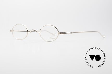 Lunor II 04 Limited Rose Gold Brille XS Oval, Fassung in Größe 37/25; für große Stärken geeignet, Passend für Herren und Damen