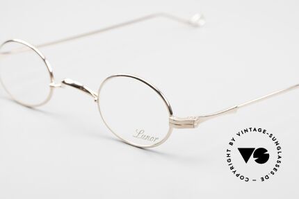 Lunor II 04 Limited Rose Gold Brille XS Oval, Brillen-Design in Anlehnung an frühere Jahrhunderte, Passend für Herren und Damen
