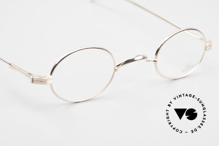 Lunor II 04 Limited Rose Gold Brille XS Oval, altes, ungetragenes LUNOR Original mit dem W-Steg, Passend für Herren und Damen