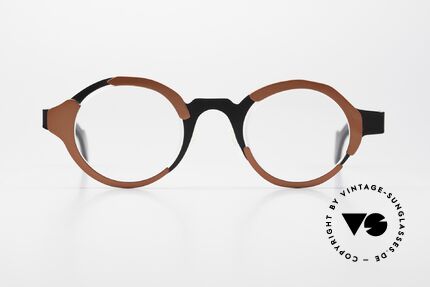 Theo Belgium Eye-Witness UC Designerbrille Damen & Herren, diese Theo Kreation soll bewusst "unvollendet" wirken, Passend für Herren und Damen