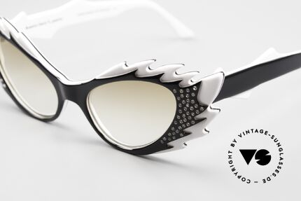 Harry Larry's Extasy Cateye Brille Dame Edna Stil, ungetragenes Original, Gr. 48-18, made in France, Passend für Damen