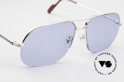Cartier Orsay 90er Platin Luxus Sonnenbrille, 2nd hand Modell im tollen vintage Zustand mit Box, Passend für Herren