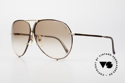Porsche 5623 Johnny Depp Filmsonnenbrille, die 80er Legende mit den auswechselbaren Gläsern, Passend für Herren und Damen
