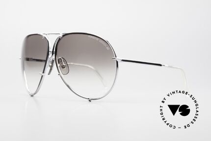 Porsche 5623 Black Mass Film Sonnenbrille, die 80er Legende mit den auswechselbaren Gläsern, Passend für Herren und Damen