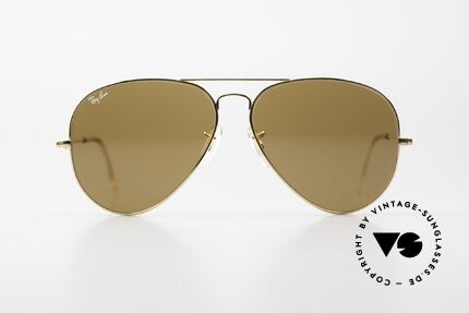 Ray Ban Large Metal II Alte B&L USA Sonnenbrille, die Pilotenbrille schlechthin in Größe 62/14 large, Passend für Herren