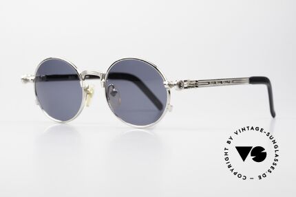 Jean Paul Gaultier 56-4178 Runde Industrial Vintage Brille, herausragende Qualität (made in Japan) = typisch J.P.G., Passend für Herren