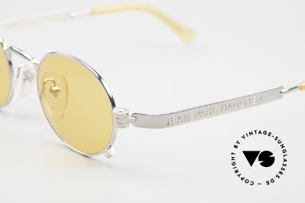Jean Paul Gaultier 56-1173 Ovale Vintage Brille Steampunk, orange Gläser (daher auch abends tragbar); 100% UV, Passend für Herren