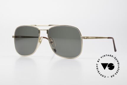 Dunhill 6038 Vergoldete 80er Sonnenbrille, hartvergoldete A. DUNHILL Titanium-Sonnenbrille, Passend für Herren