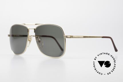 Dunhill 6038 Vergoldete 80er Sonnenbrille, Produktionskosten 1986 für dieses Modell = 120,- DM, Passend für Herren