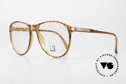 Dunhill 6040 Optyl 80er Luxus Herrenbrille, Schmuckelemente sind vergoldet und rhodiniert, Passend für Herren