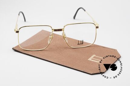 Dunhill 6057 Eckige Herrenbrille von 1988, ein echtes 80er Original mit Dunhill Demogläsern, Passend für Herren