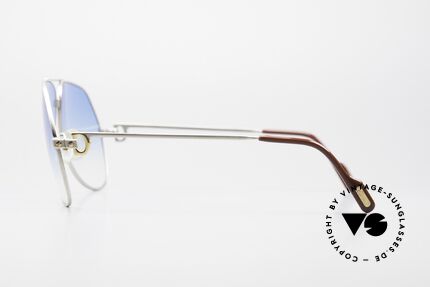 Cartier Vendome Santos - L Rare Luxus Palladium Edition, neue Sonnengläser in blau-Verlauf mit 100% UV Schutz, Passend für Herren Cartier Vendome Santos - L Rare Luxus Palladium Edition, neue Sonnengläser in blau-Verlauf mit 100% UV Schutz, Passend für Herren