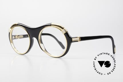 Cartier Diabolo Luxus Vintage Brille Special, Rahmen mit Federscharnieren: Medium Gr. 53/21, 130, Passend für Herren und Damen