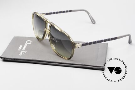Christian Dior 2417 Sonnenbrille Herren 80er Jahre, sehr interessante Farbe: braun-gelblich-schwarz, Passend für Herren