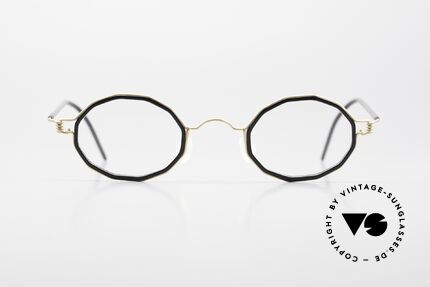 Lindberg Zeta Air Titan Rim Titan Brille mit Azetat Inlay, markant veredelte Air Titanium Version mit Azetat-Rand, Passend für Herren und Damen