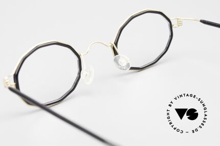 Lindberg Zeta Air Titan Rim Titan Brille mit Azetat Inlay, eleganter Rahmen ohne Schrauben, Nieten oder Lötungen, Passend für Herren und Damen
