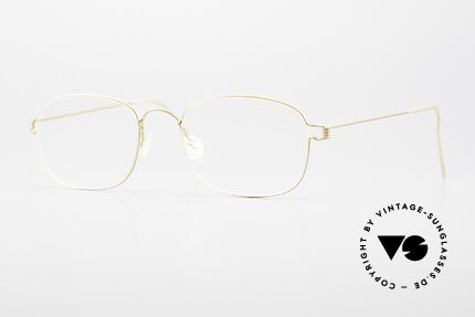 Lindberg Mars Air Titan Rim Brille Herren Titanium Gold Details