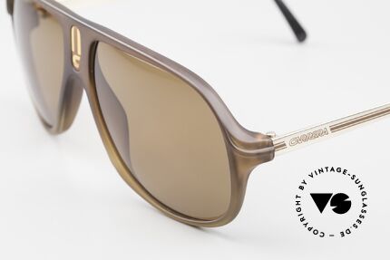 Carrera 5547 80er Herren Vintage Brille, Herren-Modell in 142mm Breite (neue braune Gläser), Passend für Herren