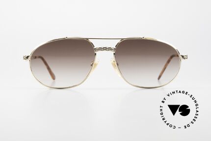 Bugatti EB503 Herren Sonnenbrille XL 90er Gold, zeitlose goldene Fassung in XL Größe, 60/17, 140, Passend für Herren