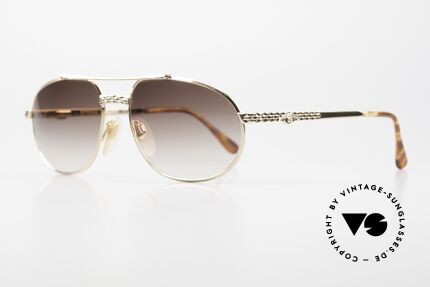 Bugatti EB503 Herren Sonnenbrille XL 90er Gold, ein edles Bugatti Original aus den frühen 1990ern, Passend für Herren