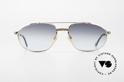 Bugatti EB503 Herren Sonnenbrille 90er Luxus, zeitlose goldene Fassung in L Größe, 58/17, 140, Passend für Herren