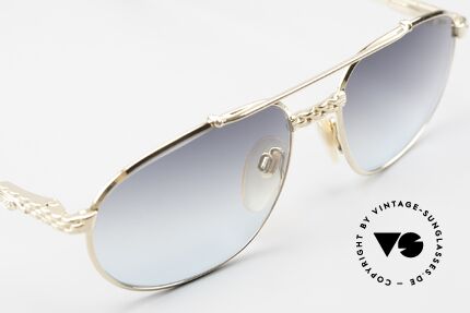 Bugatti EB503 Herren Sonnenbrille 90er Luxus, Gläser in grau-blau-Verlauf; stylisches Accessoire!, Passend für Herren
