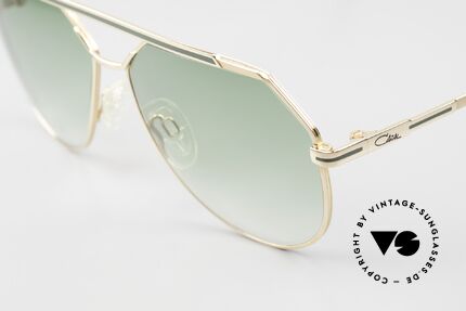 Cazal 733 80er Herrenbrille Aviator, dazu passende Sonnengläser in grün-Verlauf, Gr. 60/13, Passend für Herren