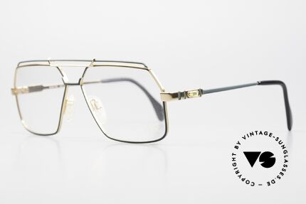 Cazal 734 80er Herrenbrille W. Germany, markante 'Gentleman Brille' mit feinem Doppelsteg, Passend für Herren