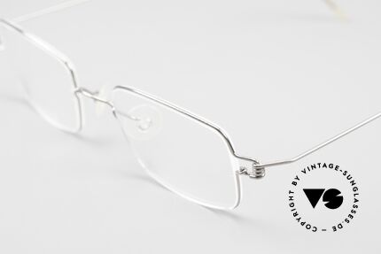 Lindberg Brage Air Titan Rim Titanium Brille Unisex Eckig, ungetragenes Designerstück + orig. Lindberg Magnet-Etui, Passend für Herren und Damen