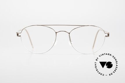 Lindberg Christoffer Air Titan Rim Herrenbrille Und Damenbrille, edle Pantobrille mit Oberbalken; color PU12 (bronze), Passend für Herren und Damen
