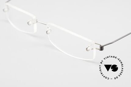 Lindberg Air Titan 347 Randlose Titanium Brille, das spezielle Titan wird auch in der Medizin verwendet, Passend für Herren und Damen