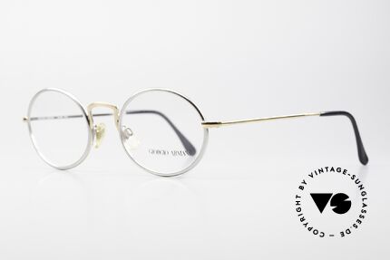 Giorgio Armani 156 Ovale Vintage Brille Von 1991, dezenter, zeitloser Stil; passt gut zu fast jedem Look, Passend für Herren und Damen