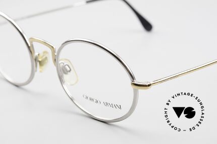 Giorgio Armani 156 Ovale Vintage Brille Von 1991, ungetragen (wie alle unsere 90er GA Brillenklassiker), Passend für Herren und Damen