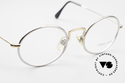 Giorgio Armani 156 Ovale Vintage Brille Von 1991, keine Retrobrille; sondern von 1991 in Größe 50/22, Passend für Herren und Damen