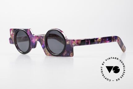 Taxi Zeta by Casanova 90er Designer Sonnenbrille, interessante Rahmenkonstruktion und Rahmenmuster, Passend für Herren und Damen