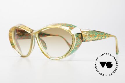 Christian LaCroix 7366 Eyecatcher Damenbrille 90er, genialer OPTYL-Kunststoff mit grandiosem Muster, Passend für Damen